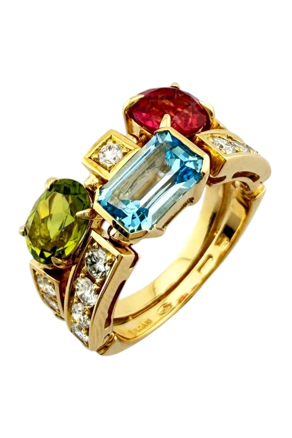 Pre-Owned Bulgari Allegra Ring, 18K Yellow Gold, Women's BVLGARI
