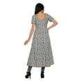 thumbnail image 4 of Moomaya Kurta à Manches Courtes Imprimée pour Femmes, Fente avant, Vêtements d'Été, 4 of 6