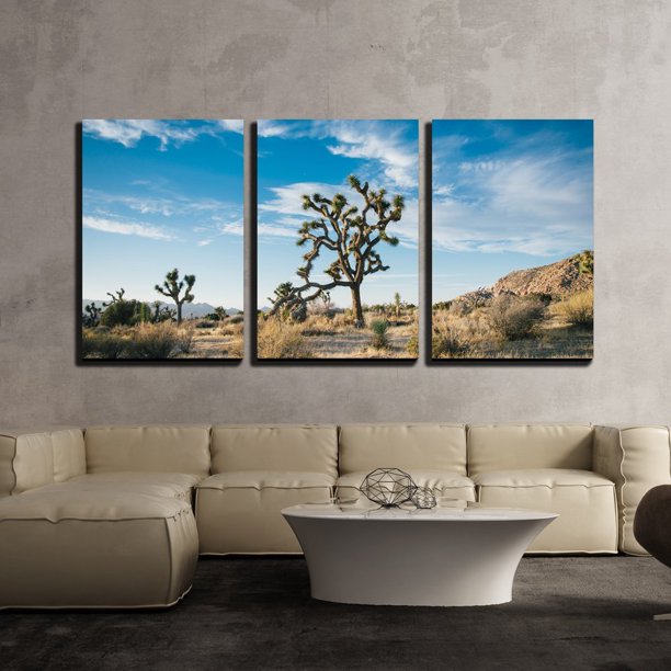 Wall26 3 Piece Canvas Wall Art Beautiful Desert Landscape Modern