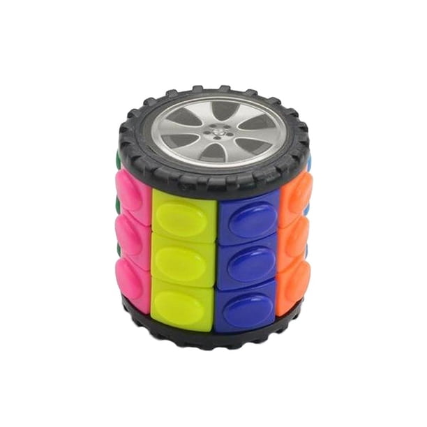 Rompecabezas giratorio y deslizante Baoblaze cubo magico 3x3 4.2x4x4cm