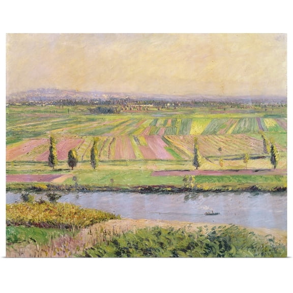 Great BIG Canvas | Rolled Gustave Caillebotte Poster Print entitled The Plain of Gennevilliers from the Hills of Argenteuil, 1888