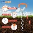 thumbnail image 3 of Petbobi Dog Tie Out Cable and Stake 30FT for Dogs up to 120lbs with Spring Large Dog Runner Lead Leash for Yard, 2 Set, 3 of 7