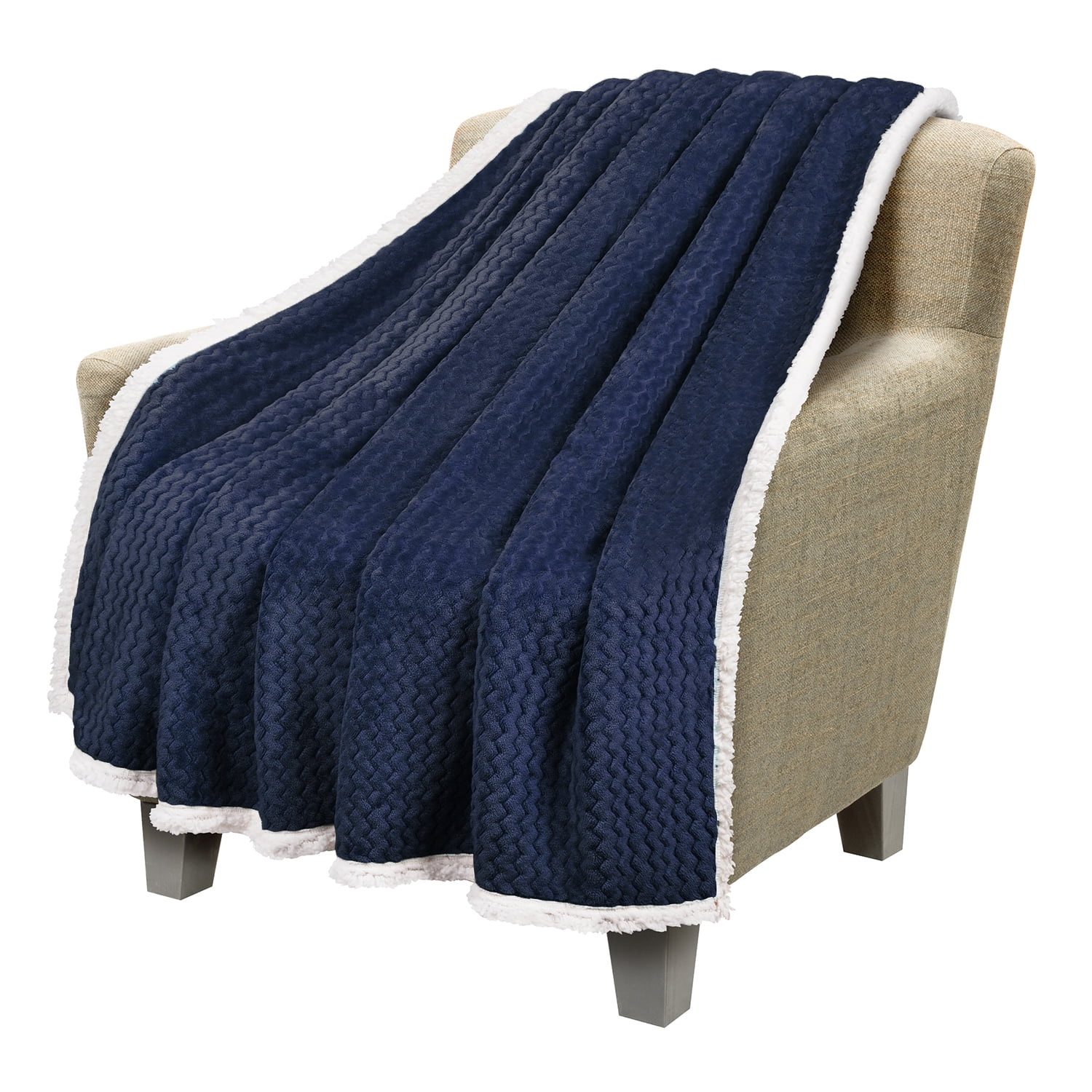 Blue Soft Sherpa Faux Fur Blankets for Sofa Couch Bed Fleece Throw Blanket Cozy Warm Throws for Kids Adult 50x60 inch Blue Soft Sherpa Faux Fur Blankets for Sofa Couch Bed Fleece Throw Blanket Cozy Warm Throws for Kids Adult 50x60 inch