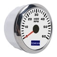 thumbnail image 4 of Riousery 85mm / 3.35 inches Car Tachometer Gauge, Low Power Dissipation Red Pointer Universal for Automobiles Boats, 9-32V DC Waterproof Tacho Meter, White, 4 of 9