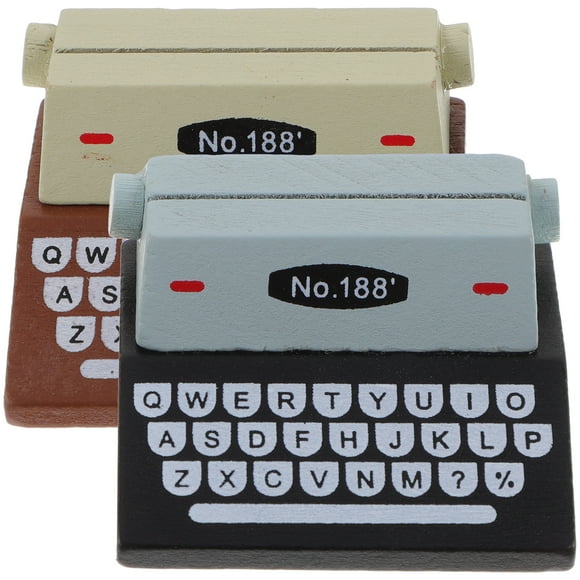 Shisuyan 2Pcs Reusable Card Clips Multi-function Memo Holders Typewriters Style Cute Picture Holders