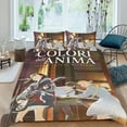 thumbnail image 2 of Los Colores por Dentro Conjunto de sábanas temático, trío de piezas, cómodo y amigable con la piel, diseño único, regalo de decoración para el hogar para familiares, amigos y fans,173cm *218cm, 2 of 6