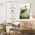 thumbnail image 5 of Elephant Stock Grey Heron Wall Art - Vertical Canvas Wall Art - Hallway Wall Decor - Animal Canvas - Green And Red Decor By Aimee Wilson - 20" x 30", 5 of 8