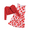 Red-Strawberry, variant on Oudiya Toddler Little Girls Dress and Cardigan 2 Piece Sets Floral Print Sleeveless Sundress and Long Sleeve Shrugs Casual Sets for Kids 2-6Y
