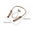 thumbnail image 3 of Nkmbld Cordless Earphones Bluetooth 5.4 Neck Mounted Intelligent Digital Display with Long Battery Life Stereo Surround Sound Wireless Earphones, Brown, 3 of 8
