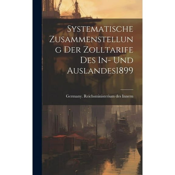 Systematische Zusammenstellung Der Zolltarife Des In- Und Auslandes 1899 (Hardcover)