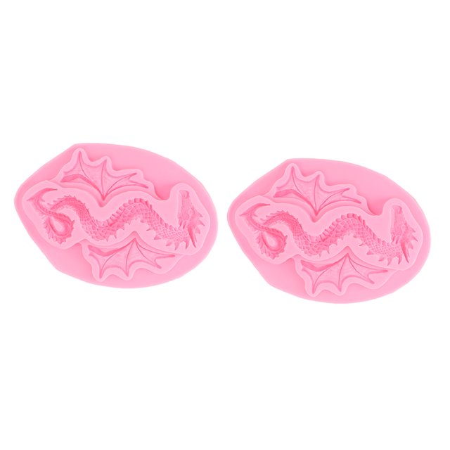Molde de silicona para pastel, 2 piezas Molde de silicona para fondant Molde de silicona para fondant Molde de silicona para fondant Funcionalidad versátil