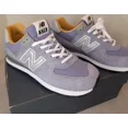 thumbnail image 2 of Men's Size 10.5 New Balance 574 Low Grey Purple White Sneakers U574BGG Womens 12, 2 of 6