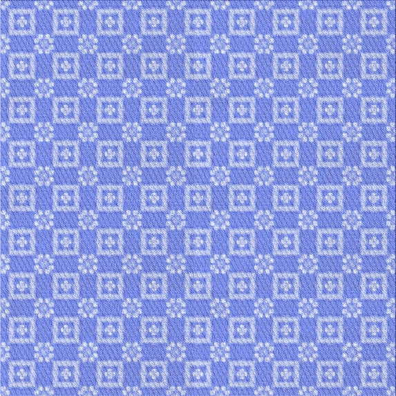 Ahgly Company Indoor Square Patterned Blue Ribbon Blue Area Rugs, 5' Square