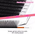 thumbnail image 5 of TDANCE 3D 4D 5D 6D extensiones de pestañas prefabricadas estilo W imitación visón Natural suave floración pestañas volumen de floración automática, 5 of 5