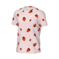 thumbnail image 6 of Wukai Strawberry Print Men's Short-Sleeved Mesh T-Shirt,Quick-Dry Short Sleeve Workout T-Shirt-3X-Large, 6 of 8