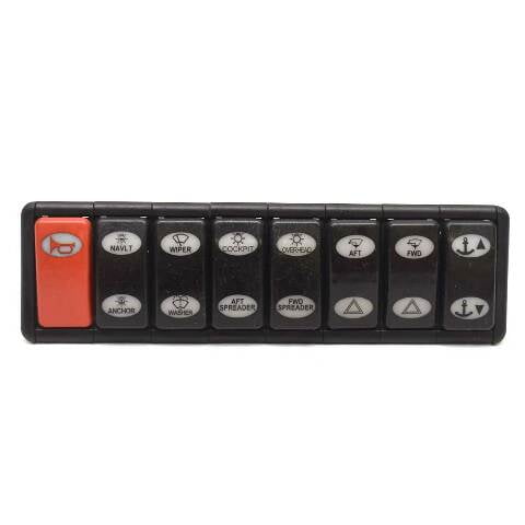 Wellcraft Boat Rocker Switch Panel | 340 Coastal Black Illuminated