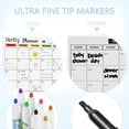 thumbnail image 6 of Hivillexun Dry Erase Whiteboard. Magnetic Dry Erase Calendar Board for Fridge Includes 8 Markers - Weekly Meal Planner whiteboard, Grocery List and Notepad for Kitchen Refrigerator, 6 of 9
