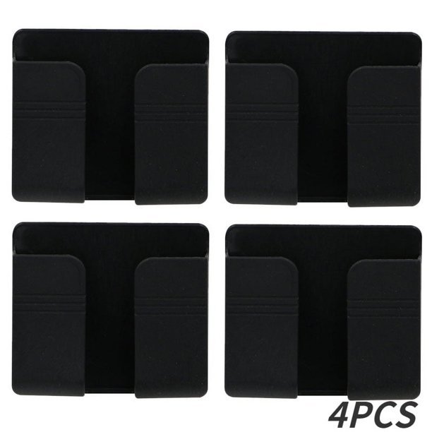Caja de almacenamiento montada en la pared, organizador multifunción sin perforaciones, Control remoto de TV, soporte de carga para enchufe de teléfono móvil, 1-4 Uds.