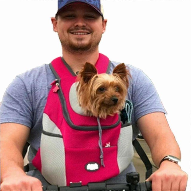 Travel Pet Dog Carrier Puppy Travel Mesh Backpack Front Portable Shoulder Bag
