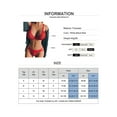 thumbnail image 2 of Smilkoo Women's Underwear Bralette Mesh Bandage See Through Pure Color Sexy Panties & Wire Free Bras Sets, 2 of 3