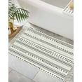 thumbnail image 3 of Boho Triangle Bathroom Runner Rug 2'x3'Washable Woven Area Rug, Stripes Geometric Black Tassel Kitchen Rug,Throw Floor Mat Carpet Decorative for Living Room Bedroom, 3 of 7