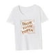 thumbnail image 5 of Camiseta para mujer con cuello redondo, camiseta básica suave para viaje, regalo del día de San Valentín L, 5 of 7