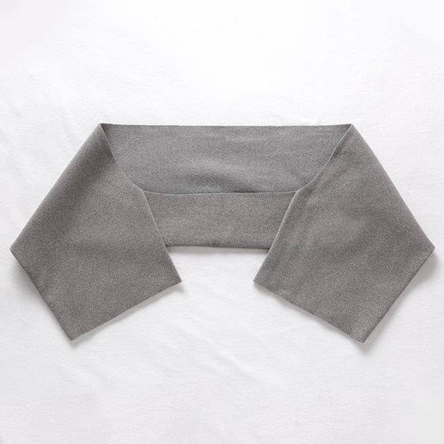 Chaleco de terciopelo con autocalentamiento y protección para los hombros, para el cuello, de manga larga, cálido para dormir, para hombres y mujeres, para otoño, para niños y ancianos, a prueba de