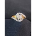 thumbnail image 4 of Pave 0.88 Cts Round Brilliant Natural Diamonds Floral Wedding Ring in Hallmark 14K Rose Gold, 4 of 13