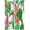 Tropical-5, variant on Tropical Green Plant Curtain Flower and Flamingo Blackout Print Rod Pocket Window Drapes for Bedroom Living Room 42x63in