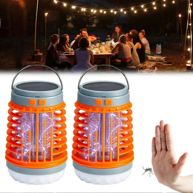 Mosquito Zapper, 2024 New Outdoor Waterproof Mosquito Lamp, Portable 3 in 1 Cordless Mosquito Lamp, Suitable for Home Garden, Camping, Picnic