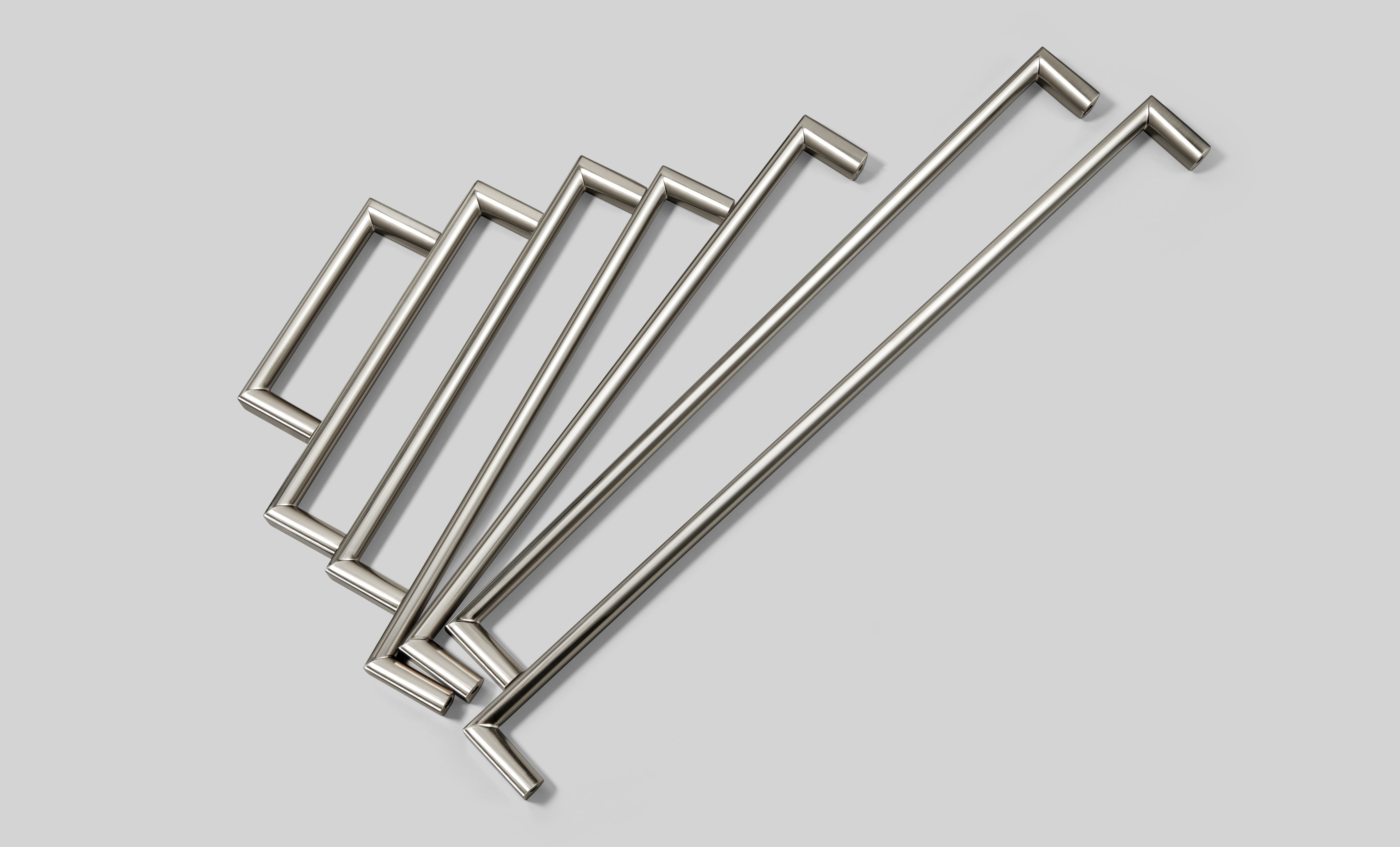 Goo-Ki 5 Inch(128mm) Zinc Alloy Kitchen Cabinet Pulls, Satin Mickel Cabinet Handles for Dresser,Wardrobe & Cupboard, 6 Pack