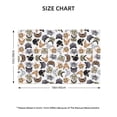 thumbnail image 4 of Placemats Set Of 4 / 6, Cute Cat_C Placemats For Dining Table Indoor/Outdoors Heat Resistant Washable Placemats 18" X 12", 4 of 8