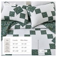 thumbnail image 3 of Floral Quilt Set - Lightweight, Soft, All-Season - 2-Piece Reversible Patchwork Bedding Set (Twin / Twin XL, Garden Star), 3 of 6
