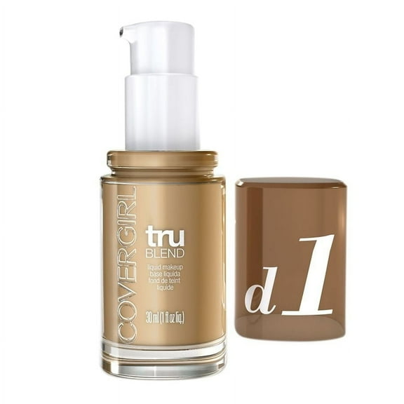 CoverGirl TruBlend Liquid Makeup, Creamy Beige D1 1.0 fl oz Pack of 2