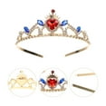 thumbnail image 3 of Princesas de diadema en forma de corona de metal Accesorio para el cabello para niños, 3 of 5