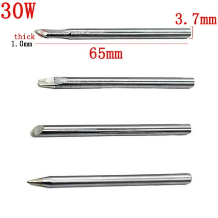 

4Pcs 30 40 60W Lead-free Soldering Iron Tip B C D K External Heat Soldering Iron