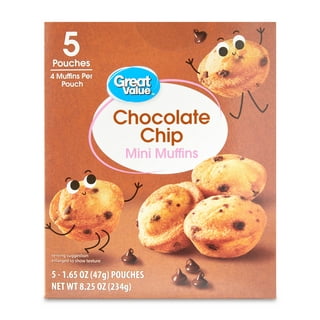Freshness Guaranteed Mini Chocolate Chip Muffins, 12 oz Clamshell, 12 Count  (Shelf Stable, Ambient)