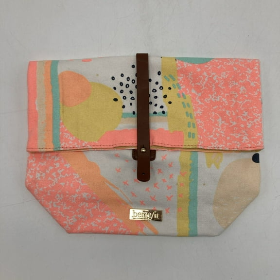 BENEFIT Cosmetics Fabric Lunch Bag 8"x 8" x 2.5"  AUTHENTIC- FAST SHIP