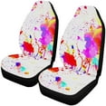 thumbnail image 1 of RYLABLUE Set of 2 Car Seat Covers Colorful Paint Splashes Universal Auto Front Seats Protector Fits for Car,SUV Sedan,Truck, 1 of 4