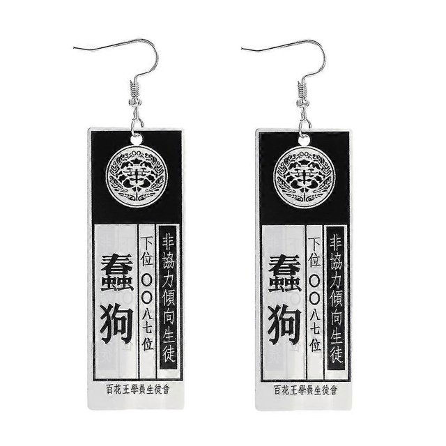 Pendientes de anime Kakegurui con forma de gota para la oreja, regalo de joyería para cosplay