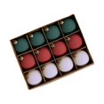 thumbnail image 1 of Adornos colgantes de Navidad perfecl 12 bolas Verde rojo 6 cm, 1 of 8