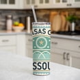 thumbnail image 6 of Kansas City MO Missouri Travel Vacation Stamp 20oz Insulated Water Bottle Skinny Tumbler Includes Straw, 6 of 7