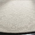 thumbnail image 4 of SAFAVIEH Blossom Travis Geometric Wool Area Rug, Silver/Ivory, 4' x 4' Round, 4 of 6