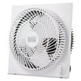 thumbnail image 1 of BLACK+DECKER Mini Box Fan Tabletop Quiet 9 Inch Desk Box Fans Frameless- White, 1 of 7