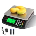 thumbnail image 1 of Báscula de cocina digital RUJIXU negra de acero inoxidable de 30 kg/66 libras, 1 of 9