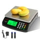 thumbnail image 1 of Báscula de cocina digital RUJIXU negra de acero inoxidable de 30 kg/66 libras, 1 of 9