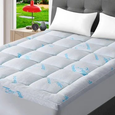 Mattress Topper Full Size Double Bed,Extra Thick Cooling Mattress Pad Cover Soft Plush