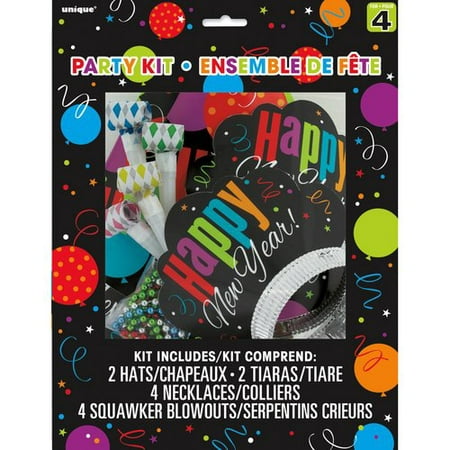 New Years Eve Cheer Party Kit for 4