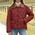 thumbnail image 2 of Kukoosong Women's Quilted Winter Coat, Girls Fashion Casual Warm Down Jackets, Oversized Solid Color Zipper Parkas Coats with Pockets, 2 of 6