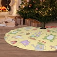 thumbnail image 6 of Sikiie Frog Bee 30-48 inches {designName} Print Christmas Tree Skirt Snowman Xmas Tree Skirt with Edge Christmas Decorations for Holiday Party-48", 6 of 7